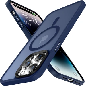 M.TK Moveteck Apple iPhone 13 Pro Max Kılıf Mat Magsafe Wireless Şarj Destekli Mor