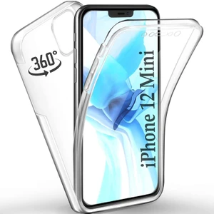 Apple Iphone 12 Mini 360 Derece Kılıf Full Tam Koruma Ön Arka Şeffaf Kılıf