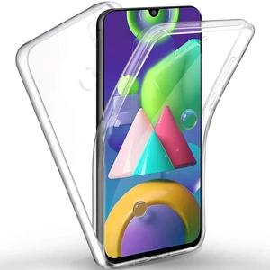 Samsung Galaxy M21 360 Derece Kılıf Full Tam Koruma Ön Arka Şeffaf Kılıf