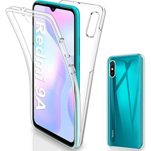 Xiaomi Redmi 9A 360 Derece Kılıf Full Tam Koruma Ön Arka Şeffaf Kılıf