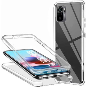 Xiaomi Redmi Note 10 360 Derece Kılıf Full Tam Koruma Ön Arka Şeffaf Kılıf