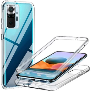 Xiaomi Redmi Note 10 Pro 360 Derece Kılıf Full Tam Koruma Ön Arka Şeffaf Kılıf