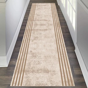 Kesme Yolluk Makinede Yıkanabilir Kaymaz Taban Leke Tutmaz Mutfak Halısı Salon Yolluk Kahve