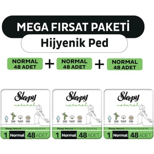 Natural Ultra Hassas Hijyenik Ped Mega Fırsat Paketi Normal 144 Adet