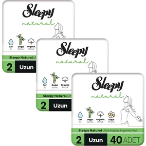 Natural Ultra Hassas Hijyenik Ped Mega Fırsat Paketi Uzun 120 Adet