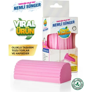 Blanco Claro Nemli Sünger - Dust Master - Çok Amaçlı Temizlik Toz Süngeri -Pembe