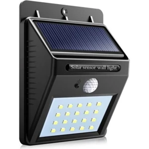 20 Led'li Sensörlü Solar Bahçe Balkon Duvar Lambası