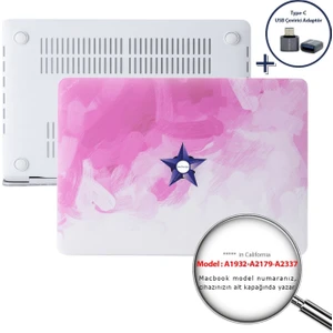 Macbook Air M1 Kılıf 13 inç A1932 A2179 A2337 ile Uyumlu Paint02