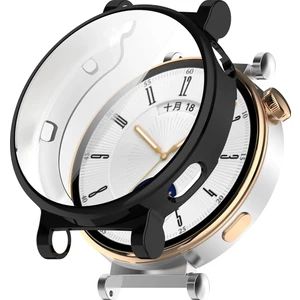 Huawei Watch Gt4 41MM Uyumlu Kasa ve Ekran Koruyucu 360 Tam Koruma Silikon Kılıf