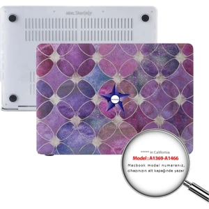 Macbook Air Kılıf 13 inç Flower04 (Eski USB'li Model 2010-2017) A1369 A1466 ile Uyumlu