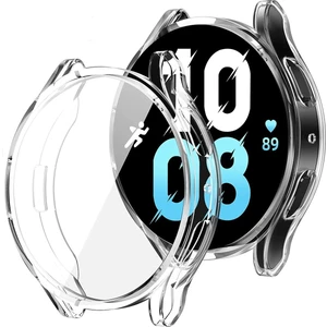Samsung Galaxy Watch 5 44MM Uyumlu Kasa ve Ekran Koruyucu 360 Tam Koruma Silikon Kılıf
