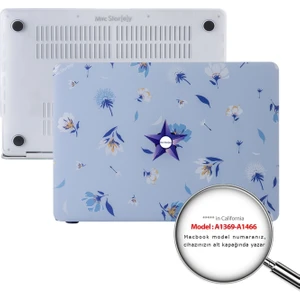 Macbook Air Kılıf 13 inç Flower04 (Eski USB'li Model 2010-2017) A1369 A1466 ile Uyumlu