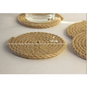Rope Home Decor Jüt Kordon Ip Bardak Altlığı 4 Adet