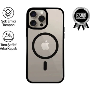 Apple iPhone 14 Pro Telefon Kılıfı Magsafe Bold Siyah