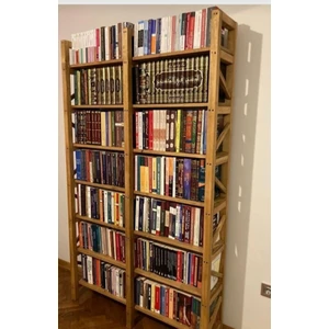 Alp Design  hgalpdesing Yedi Raflı Masif Kitaplık