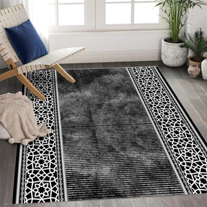 Kesme Halı Makinede Yıkanabilir Kaymaz Taban Leke Tutmaz Mutfak Halısı Salon Yolluk Antrasit