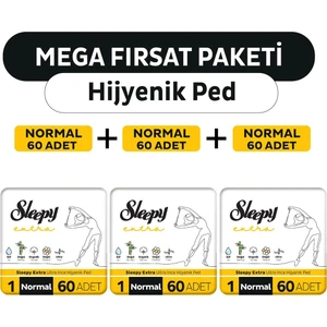Extra Ultra Ince Hijyenik Ped Mega Fırsat Paketi Normal 180 Adet