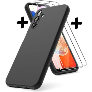 M.TK Moveteck Samsung Galaxy M34 Kılıf Silikon + 9h Tempereli Nano Cam 2'li Set Ekran Camı