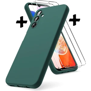 M.TK Moveteck Samsung Galaxy M34 Kılıf Silikon + 9h Tempereli Nano Cam 2'li Set Ekran Camı