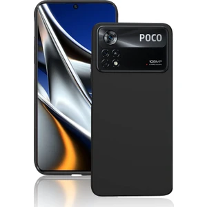 M.TK Moveteck Xiaomi Poco X4 Pro 5g Kılıf Silikon + 9h Tempereli Nano Cam 2'li Set Ekran Camı