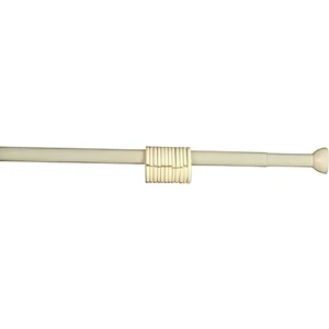 Banyo Perde Borusu 120cm-200cm Krem Duş Perde Borusu Duşakabin Perde Askısı Yaylı Duş Borusu Metal
