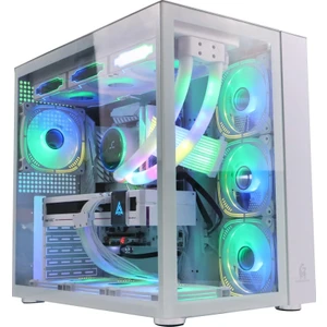 F-7 Beyaz 7x Rgb Fanlı Bilgisayar Kasası V2