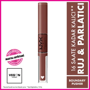 NYX Professional Makeup SHINE LOUD HIGH SHINE LIP COLOR - BOUNDARY PUSHER