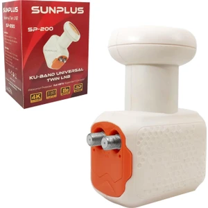 Lnb Ikili (Twin) 0.1db 3D 4K Sunplus SP-200