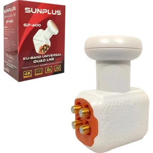 Lnb Dörtlü (Quad) Gold 0.1db 3D 4K Sunplus SP-400