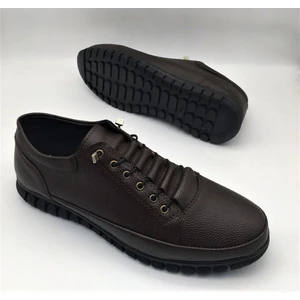 Erkek Klasik Ayakkabı Akıllı Bağcıklı Ortopedik Taban Akıllı Bağcıklı Tabanı Kaymaz Yumuşak Deri Hafifher Kombine Uygun