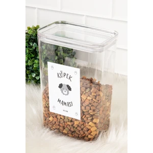 DNS Home Köpek Maması Saklama Kabı Mika 3000 ml Vakum Kapaklı Düzenleyici Saklama Kutusu