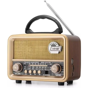 Radyo Nostalji Şarjlı Bt/usb/sd Nns NS-8110BT
