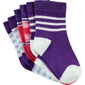 Civil Girls Kız Çocuk 3'lü Soket Çorap Set 3-11 Yaş Indigo