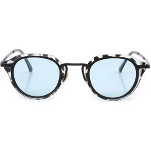 Polo Exchange Siyah-Beyaz Çerçeve Mavi Cam Polarize Güneş Gözlüğü