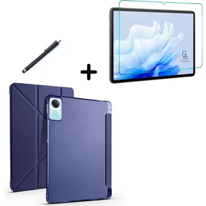 Xiaomi Redmi Pad Se Uyumlu Tri Fold Kalemlikli Tablet Kılıfı Ekran Koruyucu Kalem Seti