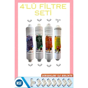 Inline Filtre Kapalı Kasa Su Arıtma Cihazları İçin Uyumlu Filtre Seti