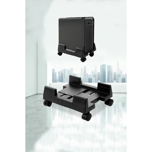 Tekerlekli Bilgisayar Kasa Standı Ayarlanabilir Genişlik Evrensel Pc, 4 Tekerli Taşıyıcı Stand