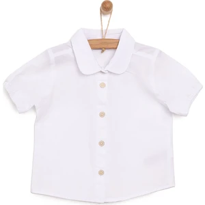 Basic Bebe Yaka Kısa Kol Gömlek Kız Bebek