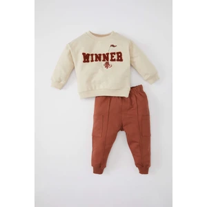 Erkek Bebek Baskılı Sweatshirt Eşofman Altı 2'li Takım C2389A524SP