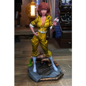 Turansoy Craft Tmnt April O'neil Boyalı Figür Ninja Kaplumbağalar April O'neil Figür Büyük Boy 20CM