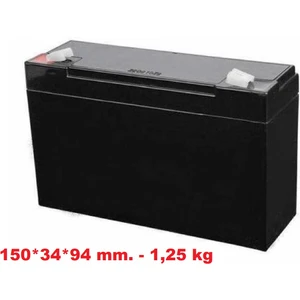 Ata Elektronik Pilsan Uyumlu 6V 7AH 20HR 6 Volt 7 Amper Oyuncak Araçlar Akü Batarya Pil ( Yeni Tarihli )  Boyutlar(uzunluk*genişlik*yükseklik)(mm):151*35*94