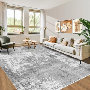 Yıkanabilir Halı Mutfak Kaymaz Dod Taban Leke Tutmaz Ev Halısı Gri