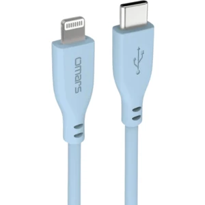 Usb-C To Mfı Lightning iPhone Silikon Pd Hızlı Şarj Kablosu Mavi