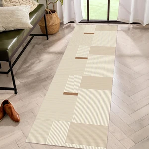 Yıkanabilir Yolluk Mutfak Kaymaz Dod Taban Leke Tutmaz Ev Koridor Yolluk Vizon-Bej