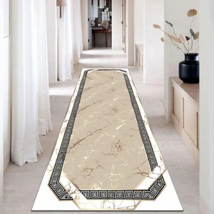 Yıkanabilir Yolluk Mutfak Kaymaz Dod Taban Leke Tutmaz Ev Koridor Yolluk Bej-Siyah