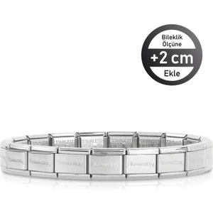 Nomination Italy Composable (Kişiselleştirilebilir) Klasik Paslanmaz Çelik Bileklik, Gümüş Rengi