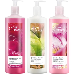 Senses Delicate Moment, Sweat & Joyful ve Raspberry Delight Duş Jeli Paketi
