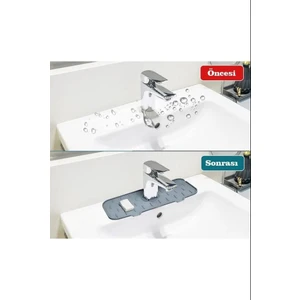 Su Tutucu Musluk Matı -Mutfak ve Banyo Için Koruyucu Lavabo, Musluk ve Batarya Matı