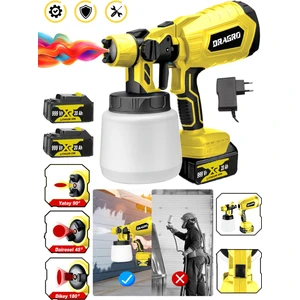 Alman 999 Vf 20 Ah Çift Akülü Boya Tabancası Püskürtme Ilaçlama Makinesi