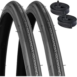 Bisiklet 27 x 1 1/4 / 32-630 Yarış Bisikleti Iç Dış Lastik Seti Ön Arka Iç Dış 2 Adet